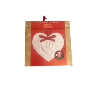 Kate & Milo Babys Print Ornament For Christmas Personalize Baby Handprint Memory
